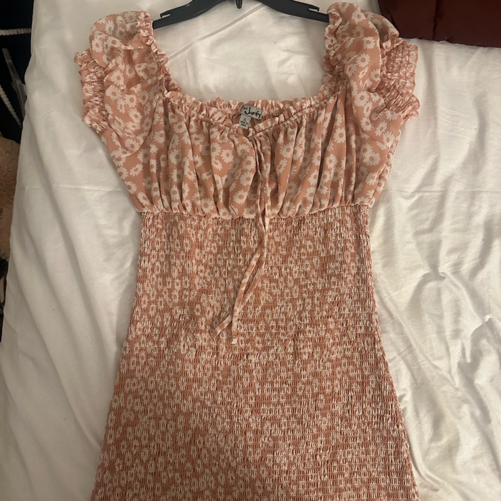 Pink mini dress